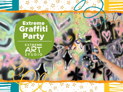 Kidcreate Studio - Eden Prairie. Extreme Graffiti Party Workshop (5-12 years)